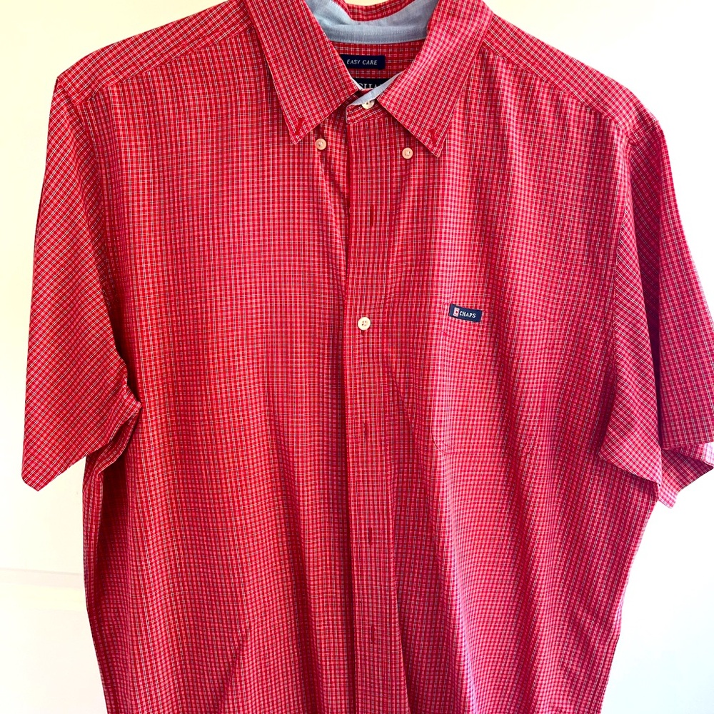 Izod Red Checkered Men's Shirt